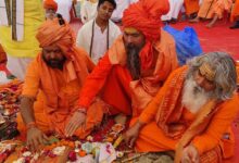 Prayagraj Mahakumbh 2025 Mahanirvani and Atal Akhara performed camp bhumi pujan